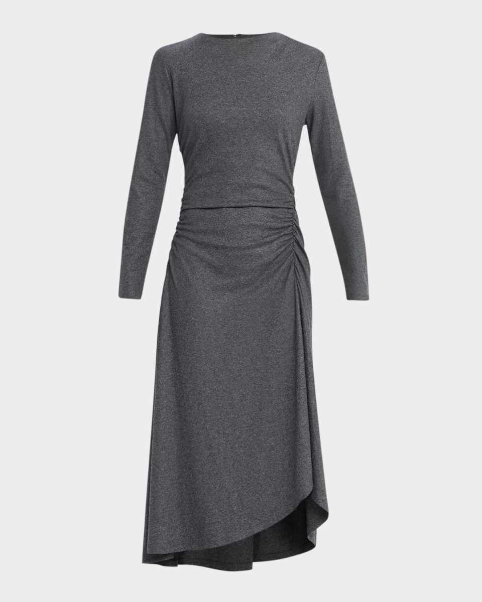 Theodora Long-Sleeve Midi Dress